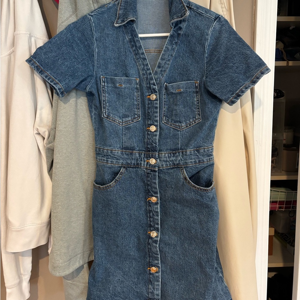 Zara Blue Denim Dress
